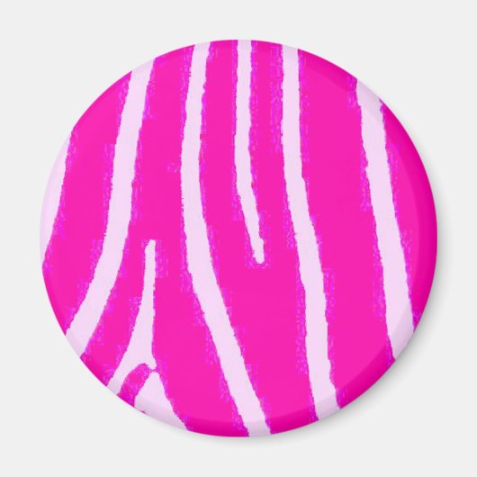 Lite Pink Zebra Magnet (Vorne)