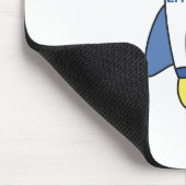 Litecoin an die Mondrakete Mousepad (Ecke)