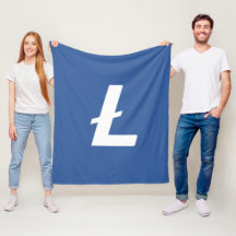 Litecoin CryptoCurrency LTC Logo Blue Einfach