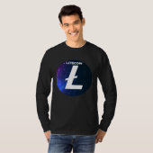 Litecoin Cryptocurrency Space Galaxy LTC Crypto Mo T-Shirt (Vorne ganz)