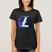Litecoin Cryptocurrency Space Galaxy LTC Crypto Mo T-Shirt (Vorderseite)