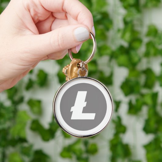 Litecoin-Kryptostik Schlüsselanhänger (Hand)