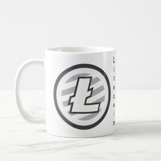 Litecoin Kupa Kaffee Kaffeetasse (Links)