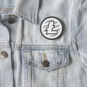 Litecoin Logo-Symbol Cryptocurrency Schlüsselknopf Button (Beispiel)