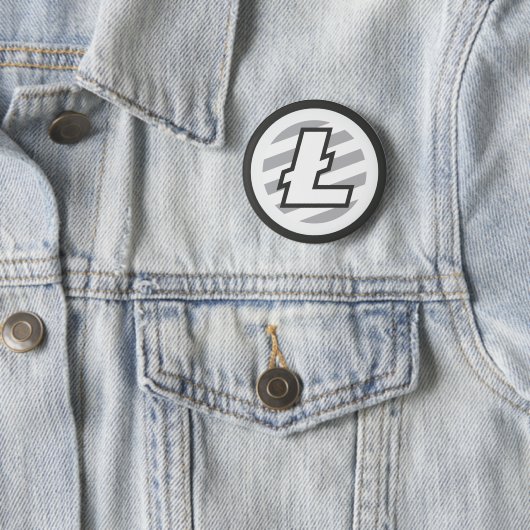 Litecoin Logo-Symbol Cryptocurrency Schlüsselknopf Button (Beispiel)