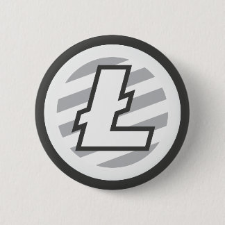Litecoin Logo-Symbol Cryptocurrency Schlüsselknopf Button