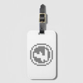 Litecoin LTC 8-Bit-Logo | Gepäckanhänger (Vorderseite Vertikal)