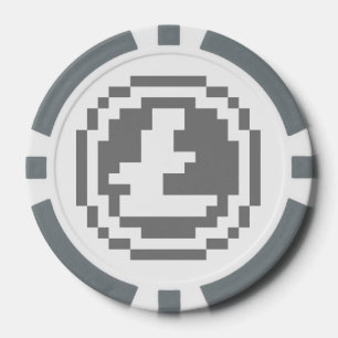 Litecoin LTC 8-Bit-Logo   Poker Chips