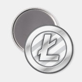 Litecoin Magnet (Vorderseite/Rückseite)