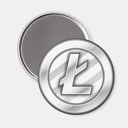 Litecoin Magnet (Vorderseite/Rückseite)