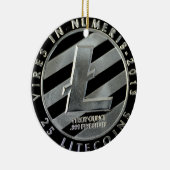 litecoin Münzen Keramikornament (Rechts)
