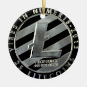 litecoin Münzen Keramikornament (Vorne)