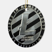litecoin Münzen Keramikornament (Links)