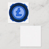 Litecoin Quadratische Visitenkarte (Vorne/Hinten)
