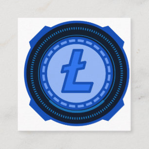 Litecoin Quadratische Visitenkarte
