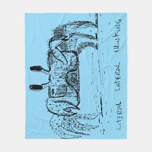 Literal Lateral Thinking Fleecedecke (Vorderseite)