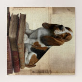 Literarische Basset Hound Puzzle (Horizontal)