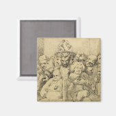 Literarische Charaktere rund um die Medaille Magnet (Vorderseite/Rückseite)