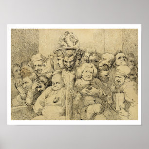 Literarische Charaktere rund um die Medaille Poster