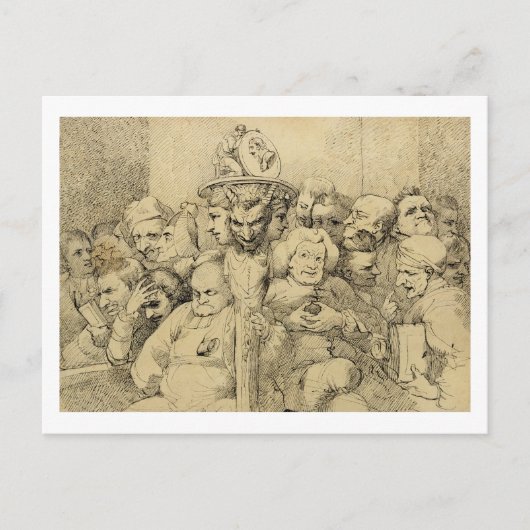 Literarische Charaktere rund um die Medaille Postkarte (Vorderseite)