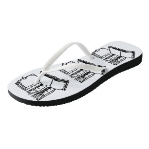 Literarische Flip Flops Badesandalen