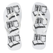 Literarische Flip Flops Badesandalen (Fußbett)