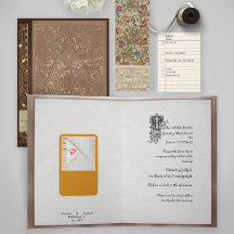 Literarische Hochzeit mit Büchernotausder Biblioth