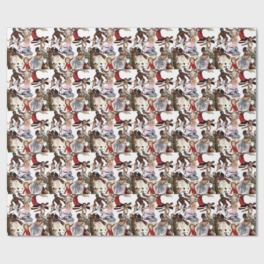 Literarische Klassiker und literarische Figuren Geschenkpapier (Flach)