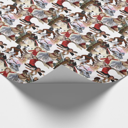 Literarische Klassiker und literarische Figuren Geschenkpapier (Ecke)