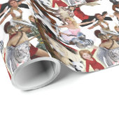 Literarische Klassiker und literarische Figuren Geschenkpapier (Rolleneckpunkt)