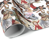 Literarische Klassiker und literarische Figuren Geschenkpapier (Rolleneckpunkt)