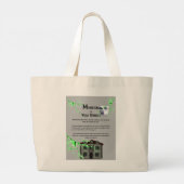 Literarische Merch-Tasche "Monsters of Villa Dioda Jumbo Stoffbeutel (Rückseite)