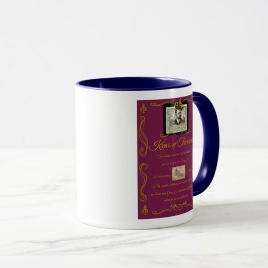 Literarische Merch-Tasse "König von Trinidad" Tasse (VorderseiteRechts)