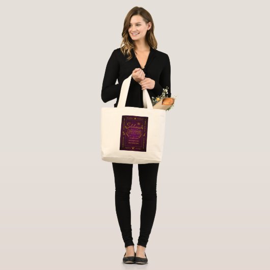 Literarische Merch Tote Bag 'Scheherazade' Jumbo Stoffbeutel (Vorderseite (Model))