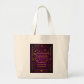 Literarische Merch Tote Bag 'Scheherazade' Jumbo Stoffbeutel (Vorne)
