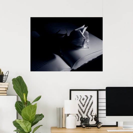 Literarische Rose Poster (Heimbüro)