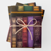 Literarische Schätze - Klassische Alte Bücher Geschenkpapier Set (Beispiel)