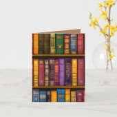 Literarische Schätze - Klassische Alte Bücher Karte (Gelbe Blume)