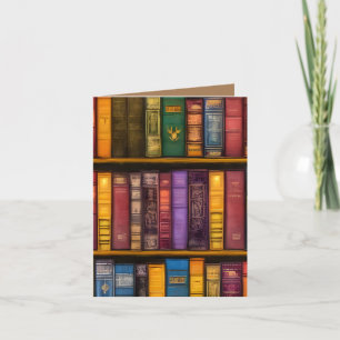 Literarische Schätze - Klassische Alte Bücher Karte