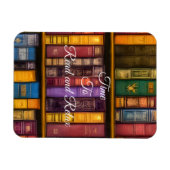Literarische Schätze - Klassische Alte Bücher Magnet (Horizontal)