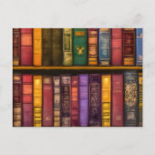 Literarische Schätze - Klassische Alte Bücher Postkarte (Vorderseite)