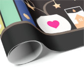 Literarische Sprache Geschenkpapier (Rolleneckpunkt)