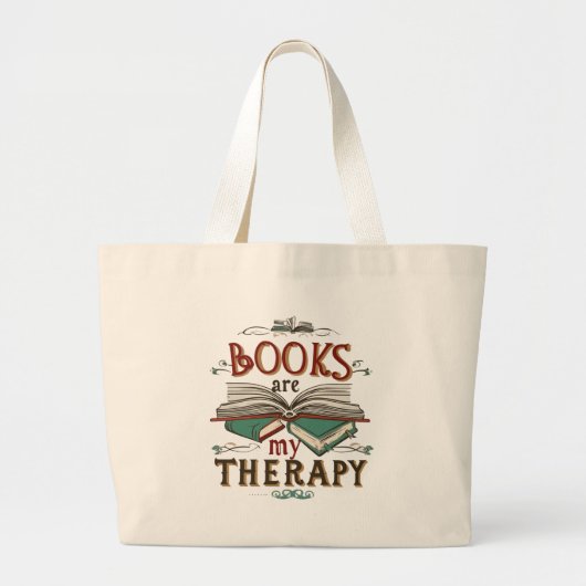 Literarische Therapie-Tasche Jumbo Stoffbeutel (Vorne)