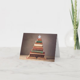Literarische Weihnachtsbaume Feiertagskarte