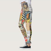 Literarische Zeitschriftenstrumpfhosen Leggings (Links)