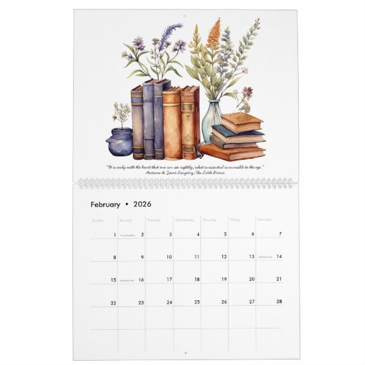 Literarische Zitate-Kalender 2024 Kalender (Feb 2026)