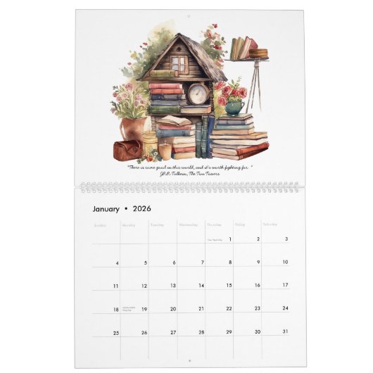 Literarische Zitate-Kalender 2024 Kalender (Jan 2026)