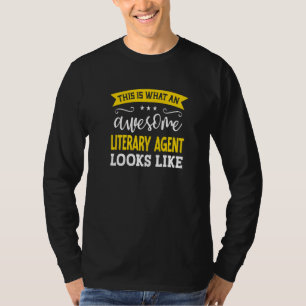 Literarischer Agent Jobtitel Mitarbeiter Arbeiter T-Shirt