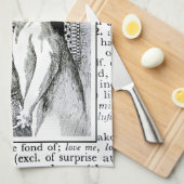 Literarisches Katzen-Buch-Liebhaber-Tee-Tuch Geschirrtuch (Viertel Falte)