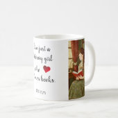 Literarisches Mädchen Personalisierter Tasse (VorderseiteRechts)